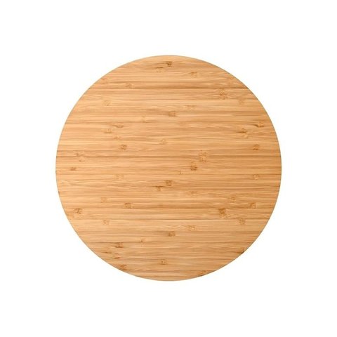 Tábua Giratória de Bambu para Petiscos e Bolo 30cm - Natural