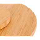 Ver imagem 3 de Tábua Giratória de Bambu para Petiscos e Bolo 30cm - Natural