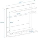 Ver imagem 3 de Painel para TV até 50 Polegadas com Espelho Bali Espresso Móveis