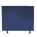Ver imagem 2 de Cabeceira Estofada Grécia 195CM King Suede Azul Marinho - D A DECOR