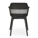 Ver imagem 6 de Conjunto Mesa de Jantar Quadrada Venezia 70x70cm Preta com 4 Cadeiras Estofadas Marcela - Preto