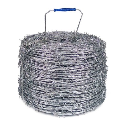 Arame Farpado para Cerca Rural Wagyu 500 Metros Aço Galvanizado 1.6mm Resistência 250kgf