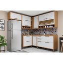Ver imagem 1 de Kit Cozinha Modulada 7 Peças Syrah (4aéreos+3balcões) C7p85 Amendoa/branco - Ronipa