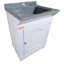 Ver imagem 1 de Gabinete em Plástico Abs Tanque com Esfregadeira Lateral de Fibra 40 Litros