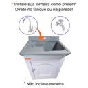 Ver imagem 3 de Gabinete em Plástico Abs Tanque com Esfregadeira Lateral de Fibra 40 Litros