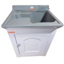 Ver imagem 7 de Gabinete em Plástico Abs Tanque com Esfregadeira Lateral de Fibra 40 Litros