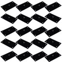 Ver imagem 1 de Kit 20 Chapinhas Chapa Reta Fixação Pés Palito Rosca 5/16 Preto