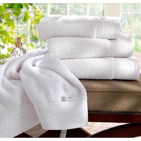 Toalha Banho Algodão Egípcio Nobre Buettner Nobre Darling Branco