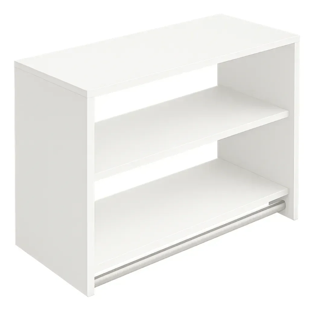 Ver imagem 2 de Cabideiro de Parede Arara em Mdf com 2 Nichos de 60cm