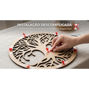 Ver imagem 4 de Quadro Decorativo Árvore da Vida Vazado Mdf 30cm Parede Sala Quarto Casal Mandala Madeira Enfeite