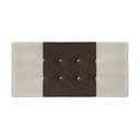 Ver imagem 1 de Painel Estofado Nina 94cm para Cama Box Quarto Solteiro Suede Bege/Marrom Jbe Móveis