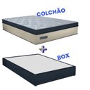 Ver imagem 5 de Conjunto Cama Box Casal 138x188x41cm Royal Blue Gazin Colchões Megasul