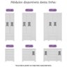 Guarda-roupa Infantil 62cm 2 Portas com Vidro e 2 Gavetas Fofura Multimóveis Mp4481 Branco - 6