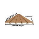 Ver imagem 3 de Painel Ripado Wpc Freijó Amadeirado 290x25cm 10mm - Revestimento Decorativo Parede Sala Quarto