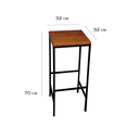 Ver imagem 1 de BANCO BANQUETA ESTILO INDUTRIAL BALCÃO BAR COZINHA MINAS ARTE PRÓPRIA BANQUETA METALON