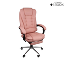 Ver imagem 3 de Cadeira para Escritório Presidente Estofada com Apoio para Pés