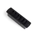 Ver imagem 1 de Régua Caixa de Tomada Embutir Mesa 4 Tomadas Flex Preto