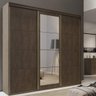 Guarda-Roupa Casal com Espelho 3 Portas de Correr 227cm Eleganza Pop - 1