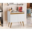 Ver imagem 1 de Buffet Gold 2 Portas Branco/mel Móveis Primus