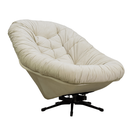 Ver imagem 2 de Poltrona Argos Balanço e Giratória Veludo - Gelo