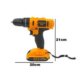 Maleta com Ferramentas Furadeira Parafusadeira sem Fio Bivolt - 8