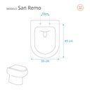 Ver imagem 3 de Assento Sanitário San Remo Marfim (bege Claro) para Vaso Hervy