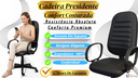 Ver imagem 6 de Cadeira Escritório Presidente Comfort Costurada Ergonômica NR17 Executiva Giratória Rodízios Courino