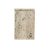 Pote Organize com Tampa Mármore Travertino Romano Bruto Vintage 13x9cm - 1