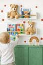 Ver imagem 1 de Kit 2 Prateleiras de Mdf Branco Porta Livros Dulce Slim Duo 40cm