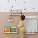 Ver imagem 2 de Kit 2 Prateleiras de Mdf Branco Porta Livros Dulce Slim Duo 40cm