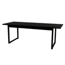 Ver imagem 5 de Conjunto Mesa com 2 Bancos Base de Ferro Estilo Industrial Área Lazer:preto