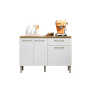 Ver imagem 3 de Balcão Pia para Cozinha 2 Portas Corunha Freijó Gris