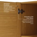 Ver mais imagens de Guarda Roupa Planejado 1 Porta Ripada 40cm Samambaia CabeCasa MadeiraOriginals Marrom/Carvalho