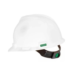 Capacete Segurança Branco Msa V-gard Carneira Push Key