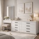 Ver imagem 1 de Cômoda Penteadeira 8 Gavetas Valência Branco
