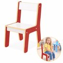 Ver imagem 6 de Cadeirinha Infantil de Madeira Cadeira Montessori Sala Quarto Multiuso Escolar Banquinho com Encosto
