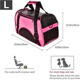 Bolsa Transporte Pet Grande até 8kg para Cachorro Gato Nylon - 7