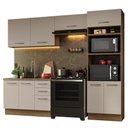 Ver imagem 3 de Armário de Cozinha Completa 270cm Rustic/crema Agata Madesa 08
