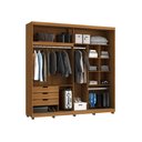Ver imagem 4 de Guarda Roupa Casal com Espelho 237cm 2 Portas 100% Mdf Cor:nature