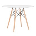 Ver imagem 2 de Mesa redonda Eames 100 cm + 6 cadeiras Eiffel DSW