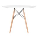 Ver imagem 3 de Mesa redonda Eames 100 cm + 6 cadeiras Eiffel DSW
