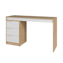 Ver imagem 3 de Mesa para Escritório 3 Gavetas Lâmina Mel/Branco - BRV Móveis