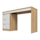 Ver imagem 7 de Mesa Escrivaninha para Computador com 3 Gavetas BC98 Lâmina Mel/Branco - BRV Móveis