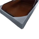 Ver imagem 3 de Saia Box Solteiro Matelada Com Pingente:Cinza