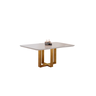 Conjunto Sala de Jantar Madrid 6 Lugares Mesa e Cadeiras Madeira Maciça Veludo Marrom - 4
