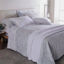 Ver imagem 3 de Kit Colcha King Size Gran Percalle Celeste 3 Peças 200 Fios 100% Algodão Buddemeyer