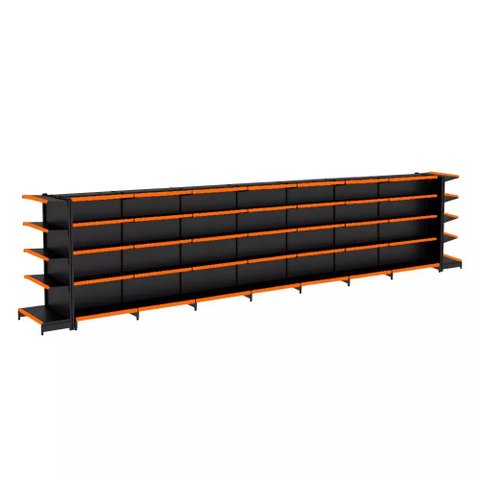 Gondola Centro 170 Fit Ate 7 Metros 2 Ponta Preto 80b Pe Laranja
