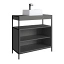 Ver imagem 6 de Gabinete Banheiro com Cuba Branca Estilo Industrial Telada