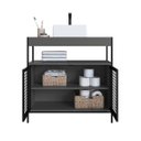 Ver imagem 2 de Gabinete Banheiro com Cuba Branca Estilo Industrial Telada