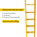 Ver imagem 2 de Escada Extensiva 12/24 Degraus 6,32 Metros Multifuncional 3 em 1 em Aço